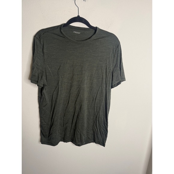Proof Other - PROOF Mens Crew Neck Short Sleeve T Shirt Green Heather Size Medium